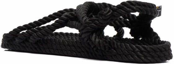 Nomadic State of Mind strappy rope sandals Black