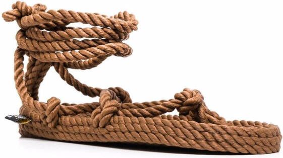 Nomadic State of Mind strappy rope sandals Brown