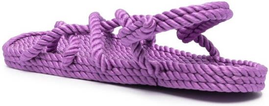 Nomadic State of Mind twisted raffia sandals Purple