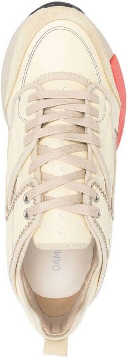 OAMC low-top lace-up sneakers Yellow