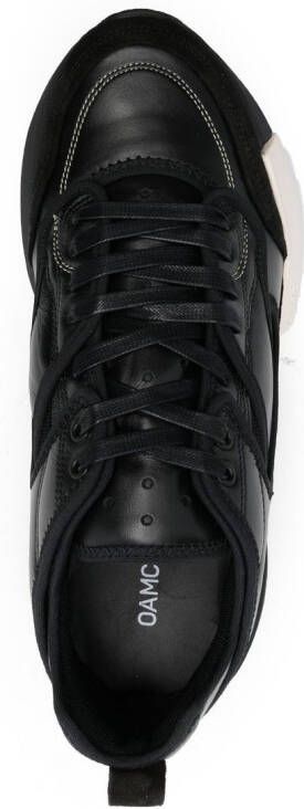 OAMC panelled low-top sneakers Black