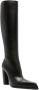 Off-White 110mm pointed knee-high leather boot Black - Thumbnail 2