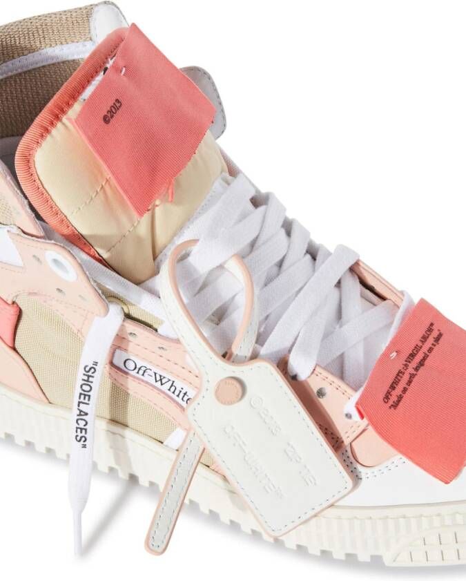 Off-White 3.0 Off Court hi-top leather sneakers Pink