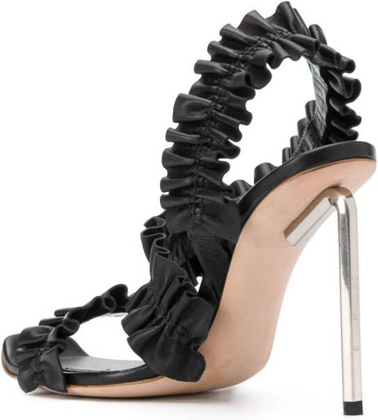 Off-White Allan ruffle sandals Black