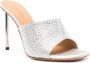 Off-White Allen 100mm crystal-embellished satin mules Grey - Thumbnail 2