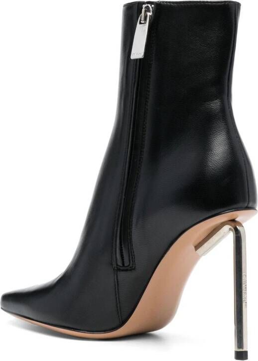 Off-White Allen 100mm leather ankle boots Black