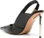 Off-White Allen 100mm leather slingback pumps Black - Thumbnail 3
