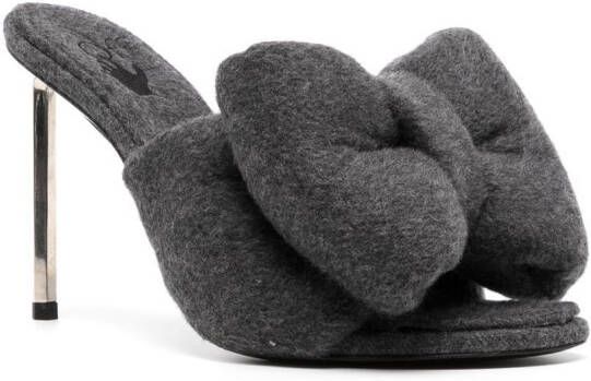 Off-White Allen bow wool sandals Grey