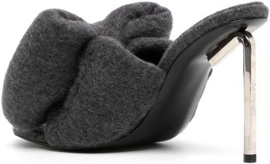 Off-White Allen bow wool sandals Grey