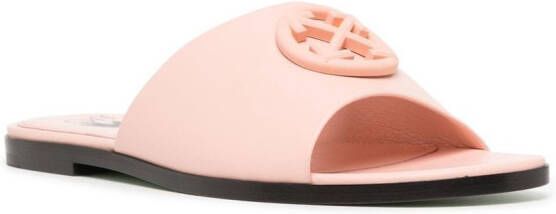 Off-White Arrow plaque flat sandals Pink