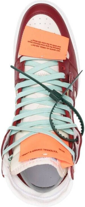Off-White Arrows-motif lace-up sneakers Red