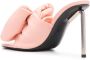 Off-White bow-detail padded mules Pink - Thumbnail 3