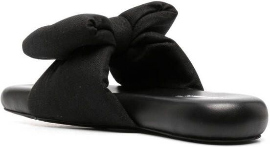 Off-White bow-detail sandals Black