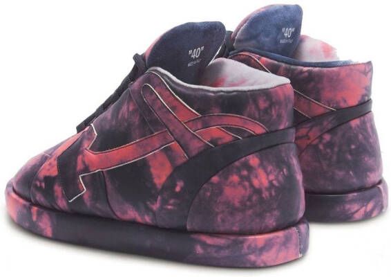 Off-White Bump tie dye-print sneakers Purple