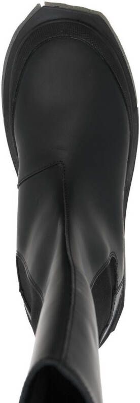 Off-White Calf Sponge leather chelsea boots Black