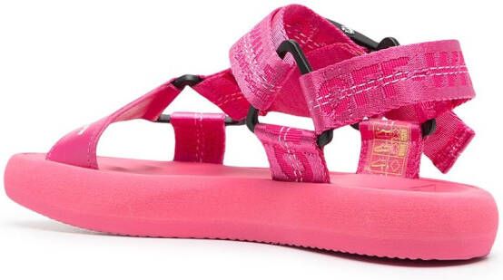 Off-White chunky logo-print sandals Pink