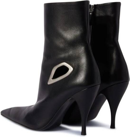 Off-White Crescent ankle boots Black