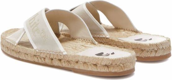 Off-White Crisscross espadrille sandals Neutrals