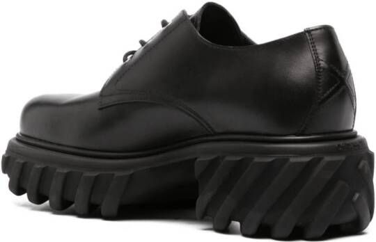 Off-White Exploration leather Derby shoes Black