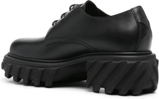 Off-White Exploration leather derby shoes Black