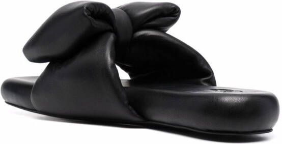 Off-White extra padded bow slides Black