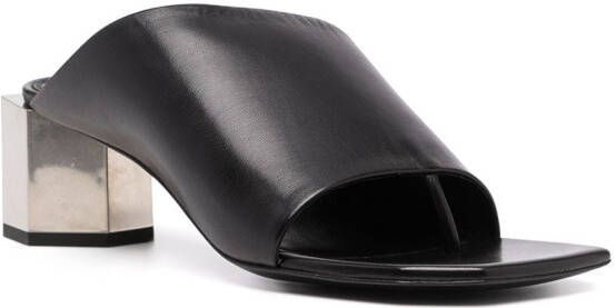 Off-White Hexnut chunky-heel 55mm mules Black
