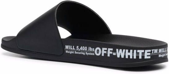 Off-White Industrial belt slides Black
