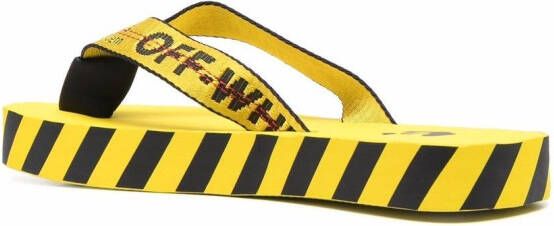 Off-White Industrial-strap flip flop Yellow