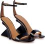 Off-White Jug wedge-heel leather sandals Black - Thumbnail 2