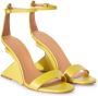 Off-White Jug wedge-heel leather sandals Green - Thumbnail 2