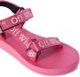 Off-White Kids Bookish-print touch-strap sandals Pink - Thumbnail 5