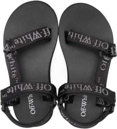 Off-White Kids Bookish touch-strap sandals Black