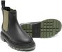 Off-White Kids logo-embroidered leather Chelsea boots Black - Thumbnail 2