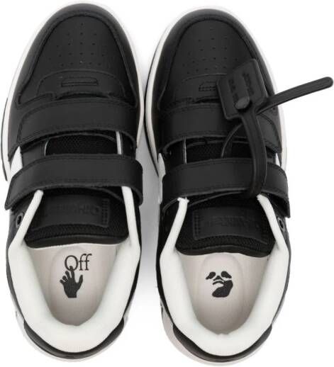 Off-White Kids logo-patch touch-strap sneakers Black