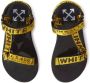 Off-White Kids logo-print touch-strap sandals Black - Thumbnail 5