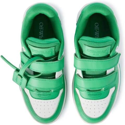 Off-White Kids Out of Office touch-strap sneakers Green