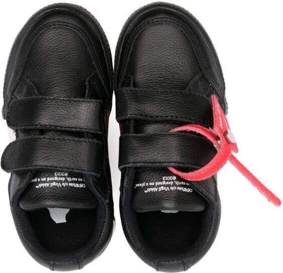 Off-White Kids Safety tag touch-strap sneakers Black