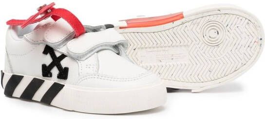 Off-White Kids side logo-print touch-strap sneakers