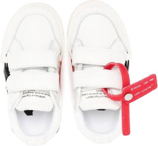 Off-White Kids side logo-print touch-strap sneakers