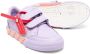 Off-White Kids touch-strap round-toe sneakers Purple - Thumbnail 2