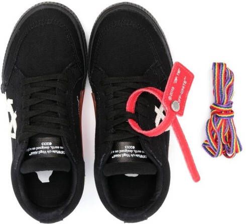 Off-White Kids Vulcanized lace-up sneakers Black