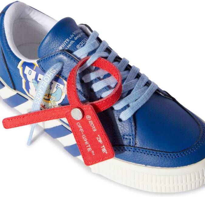 Off-White Kids Vulcanized lace-up sneakers Blue