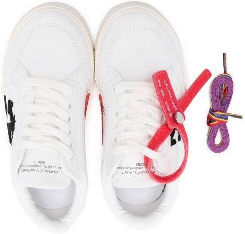Off-White Kids Vulcanized leather lace-up sneakers