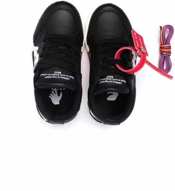 Off-White Kids Vulcanized low-top sneakers Black