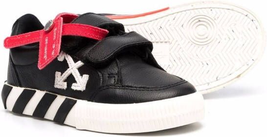 Off-White Kids Vulcanized touch-strap sneakers Black