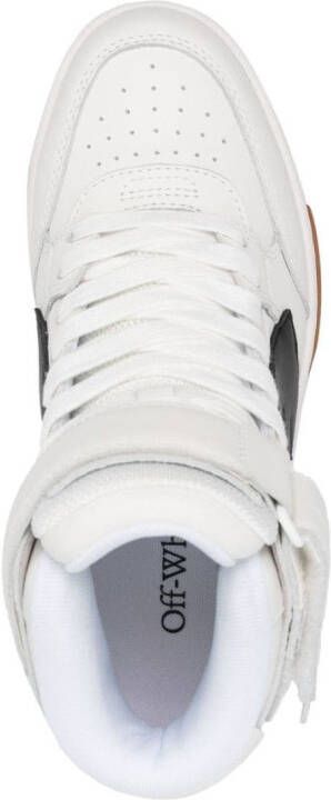 Off-White Out of Office logo-patch leather sneakers