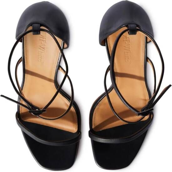 Off-White Lollipop leather sandals Black
