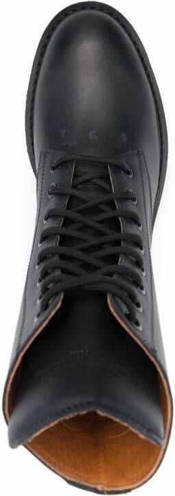 Off-White metallic-detail ankle boots Black