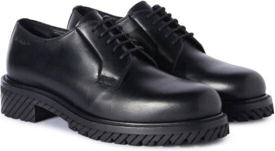 Off-White Military leather derby shoes Black