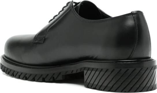 Off-White Military leather Derby shoes Black